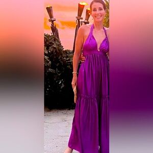 💜 Cynthia Rowley Silk Maxi